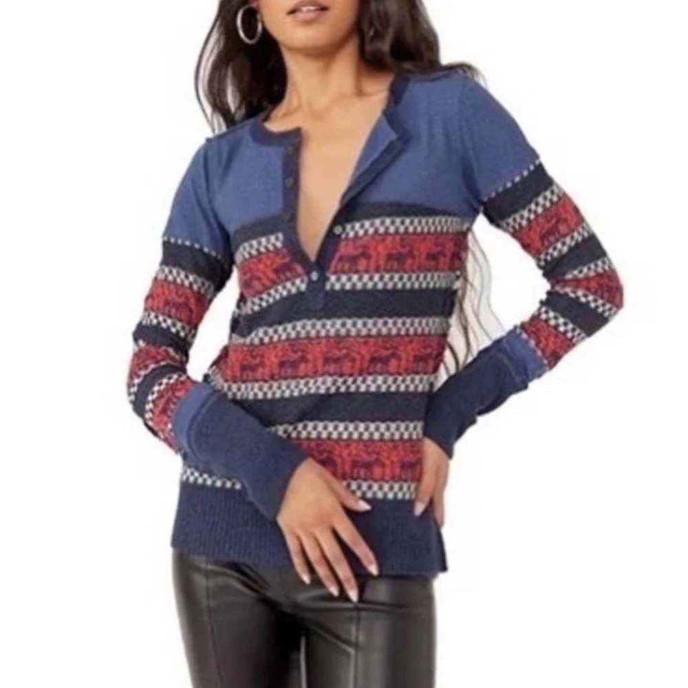 Free People We The Free To The Woods Knit‎ Top, Size S - Picture 6 of 12